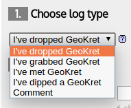 Choose a log type alt text